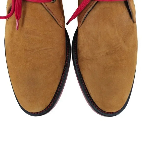 Donald J. Pliner Italy Brown Suede Chukka Boots Mens size 8.5 Dress Casual Shoes - Picture 11 of 11